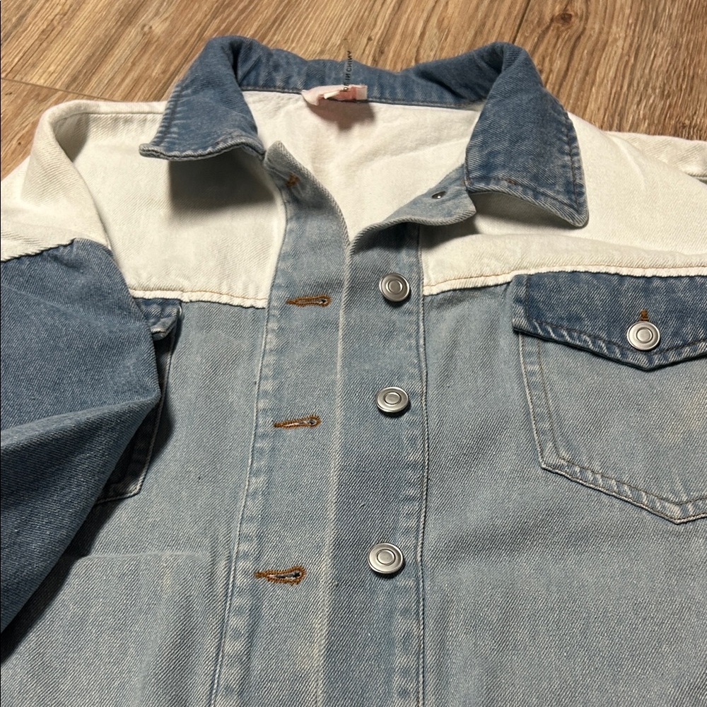 Two-Tone Denim Jacket - Picture 3 of 6